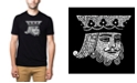 LA Pop Art Men's Premium Word Art T-Shirt - King of Spades